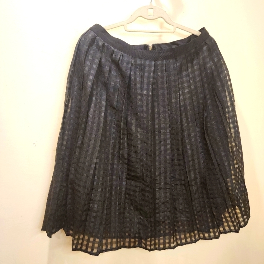 ELLE black  Pleated formal midi skirt size 10